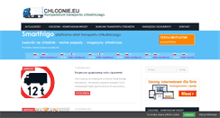 Desktop Screenshot of chlodnie.eu
